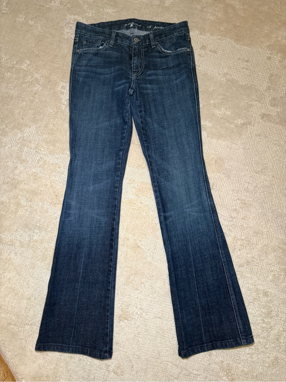 7 for all mankind A pocket flare jeans 27